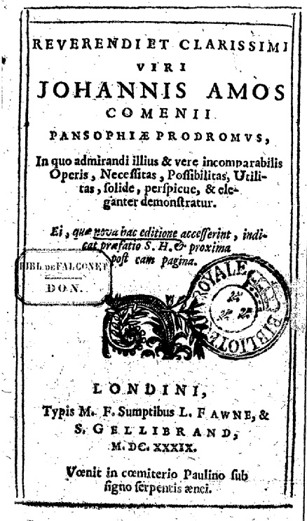Pansophia Commenius Cover