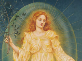 "Lux in Tenebris" (Light in Darkness) by Evelyn De Morgan (1895)